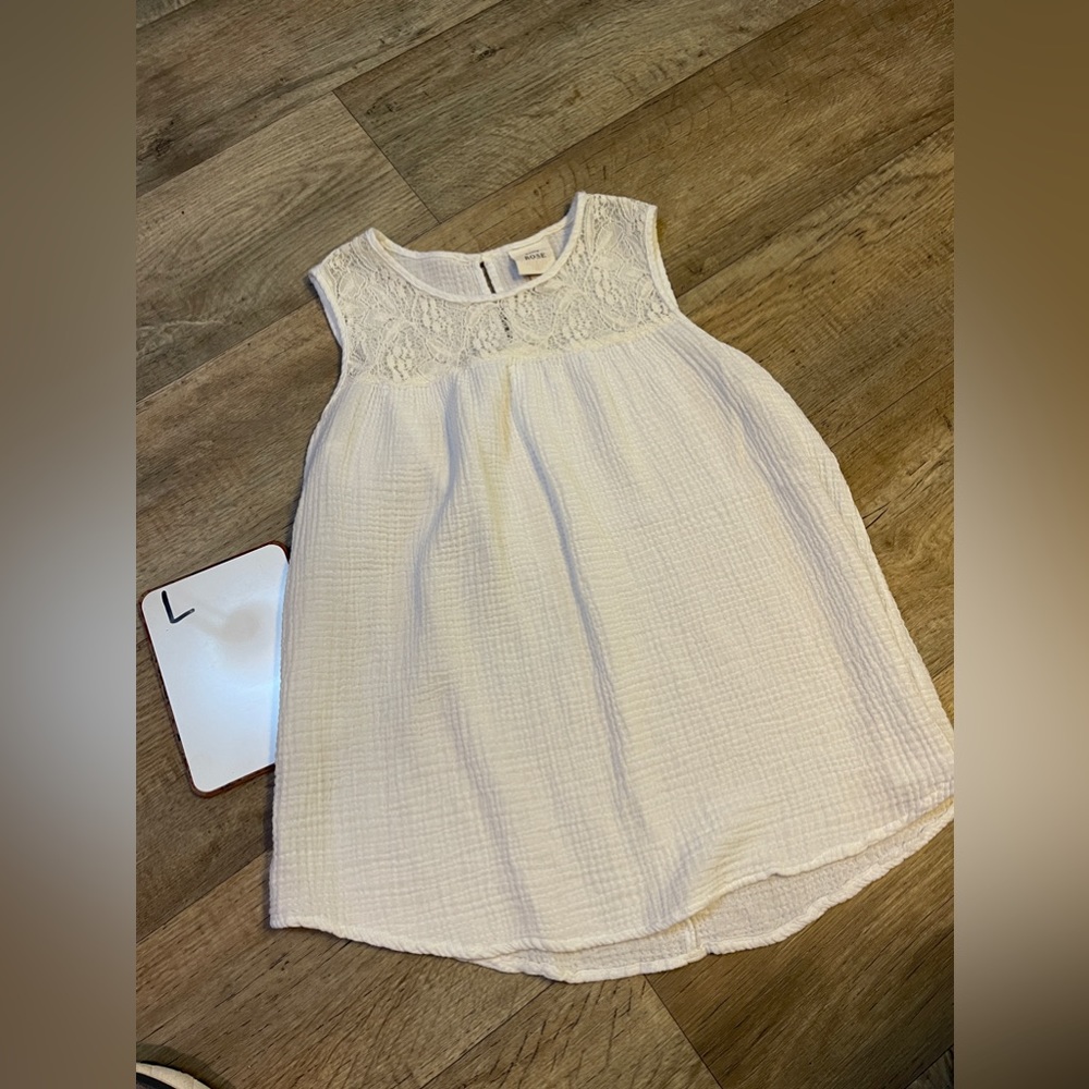 Knox Rose White Gauze Embroidered Tank
